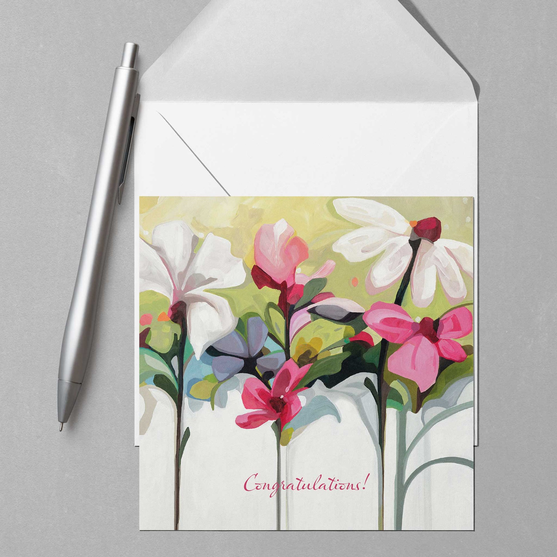 floral blank greetings uk congratulations cards