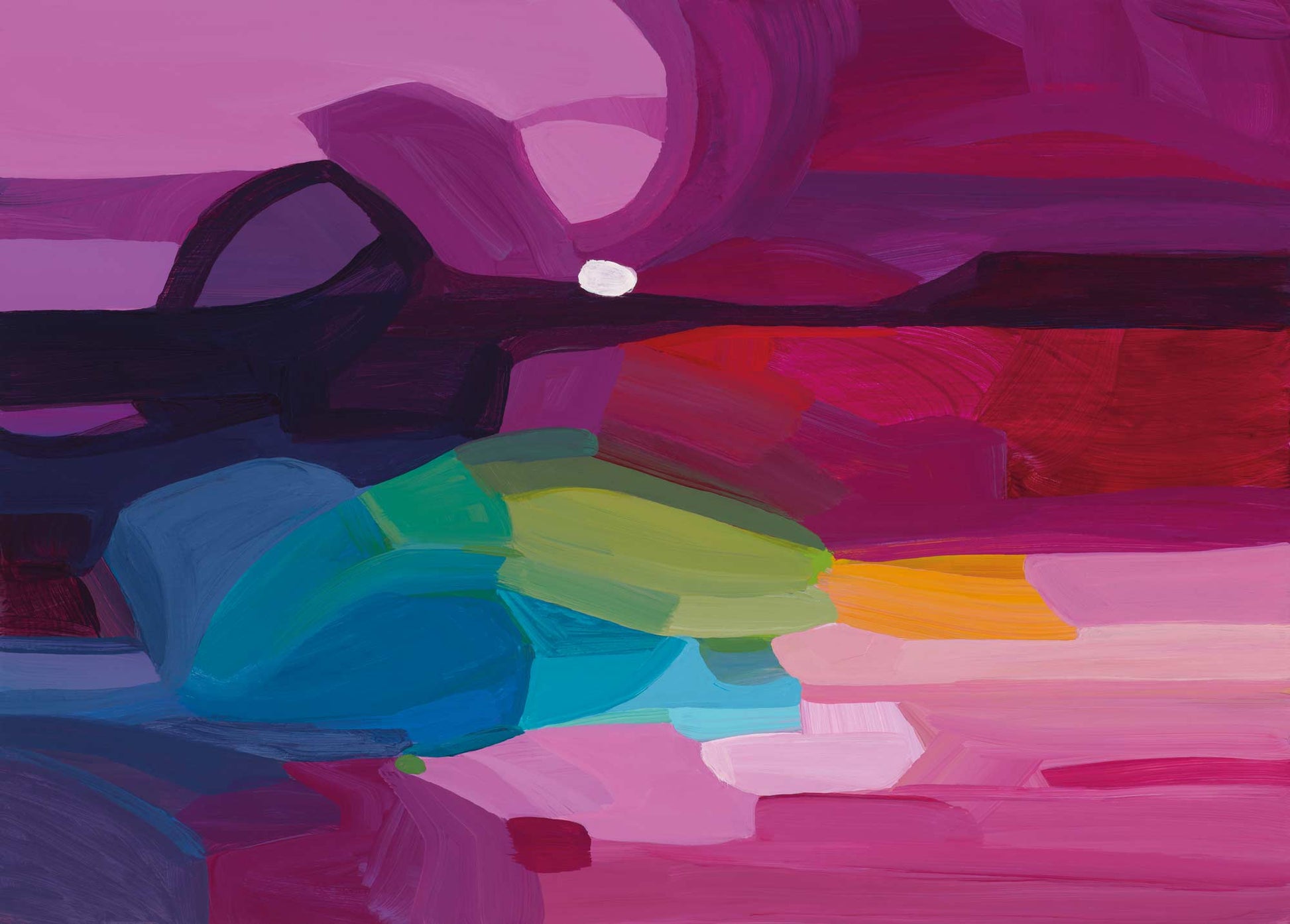 magenta abstract art gift wrap sheets uk