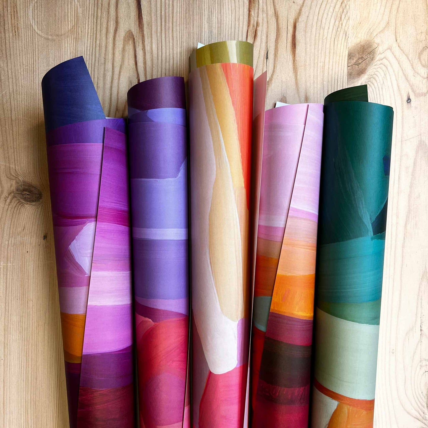 Mixed abstract gift wrap