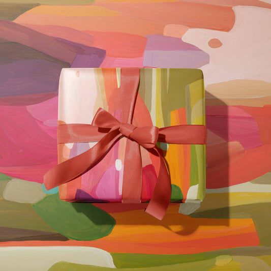 orange luxury gift wrapping paper uk