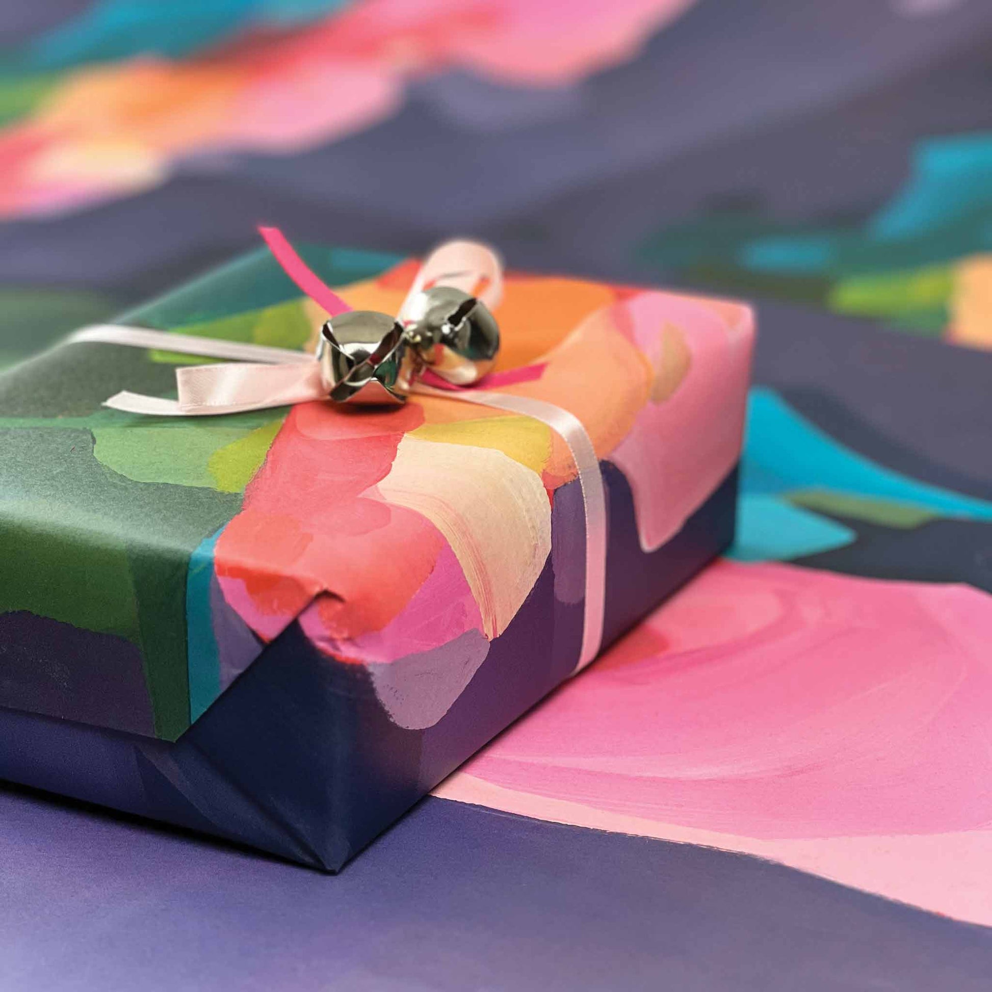 abstract purple gift wrap uk