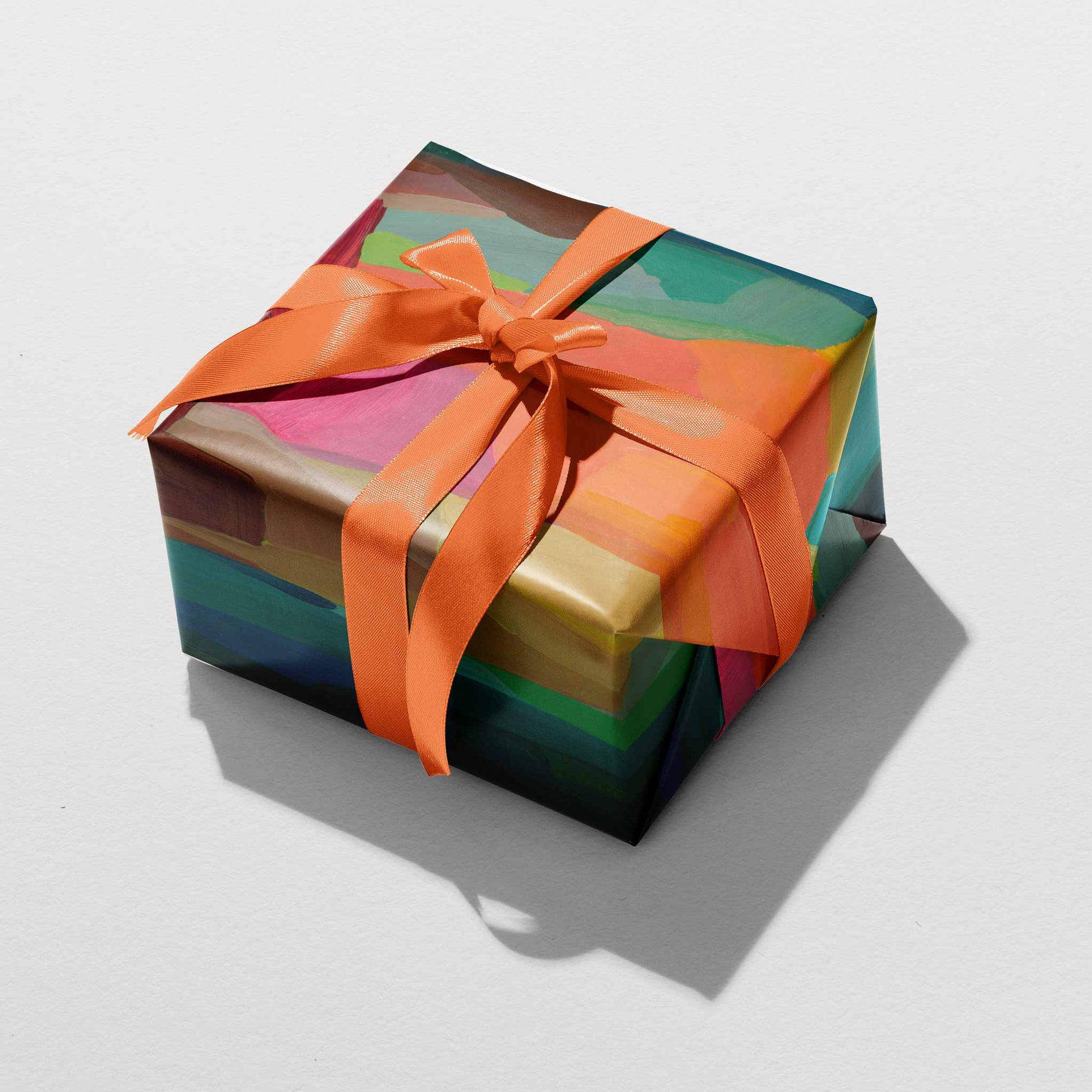 green orange gift wrapping uk