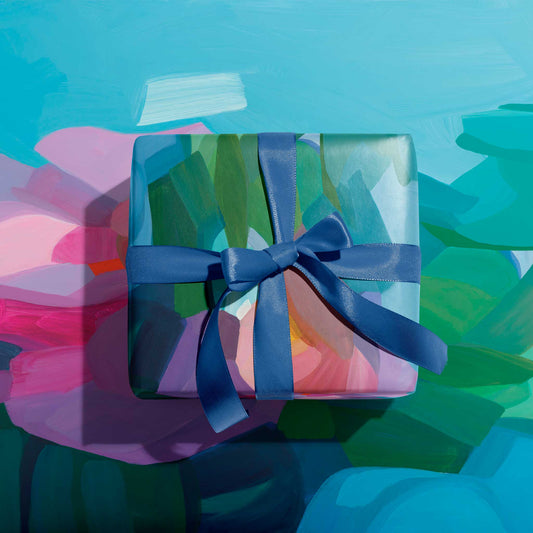 blue luxury wrapping paper uk