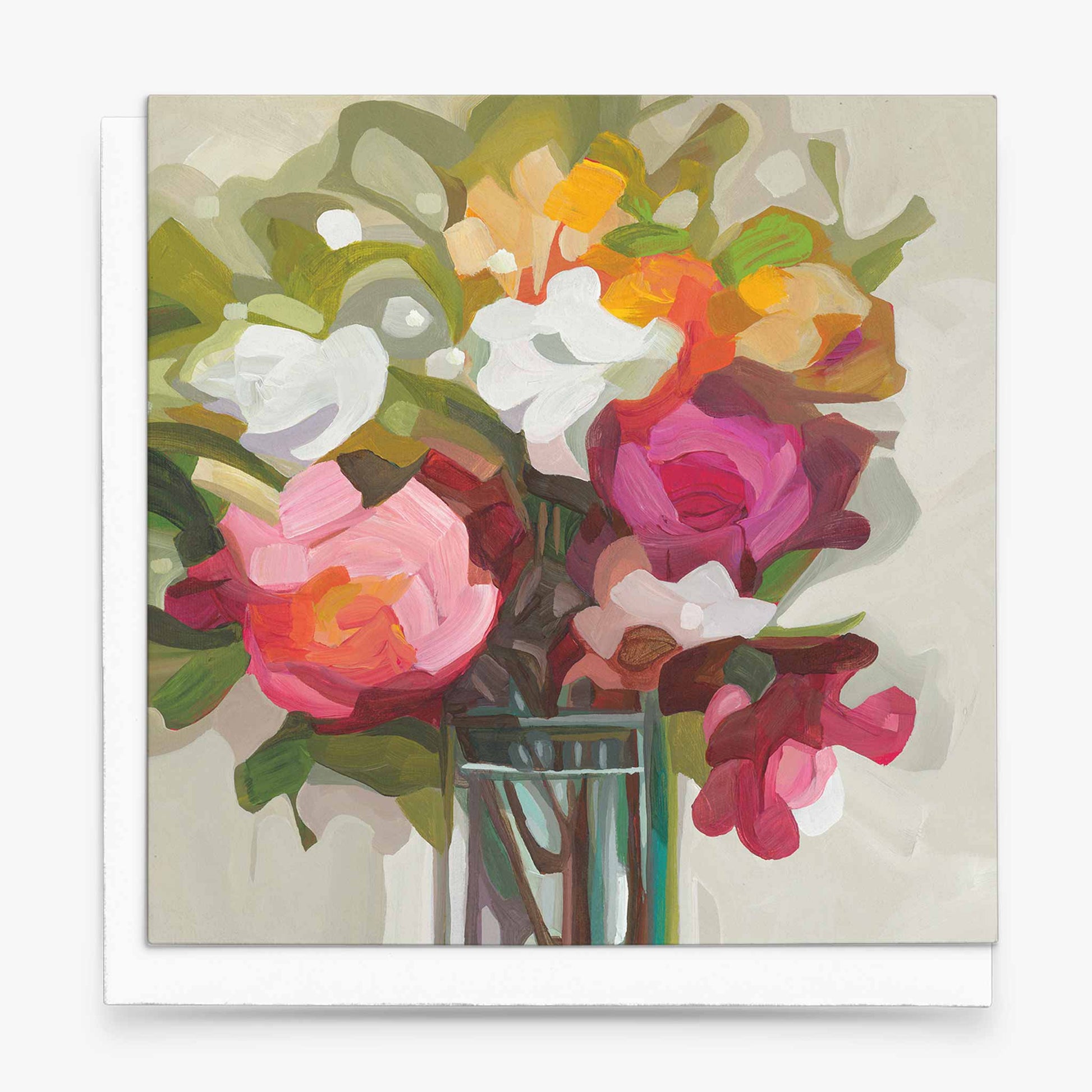 summer floral bouquet art cards uk