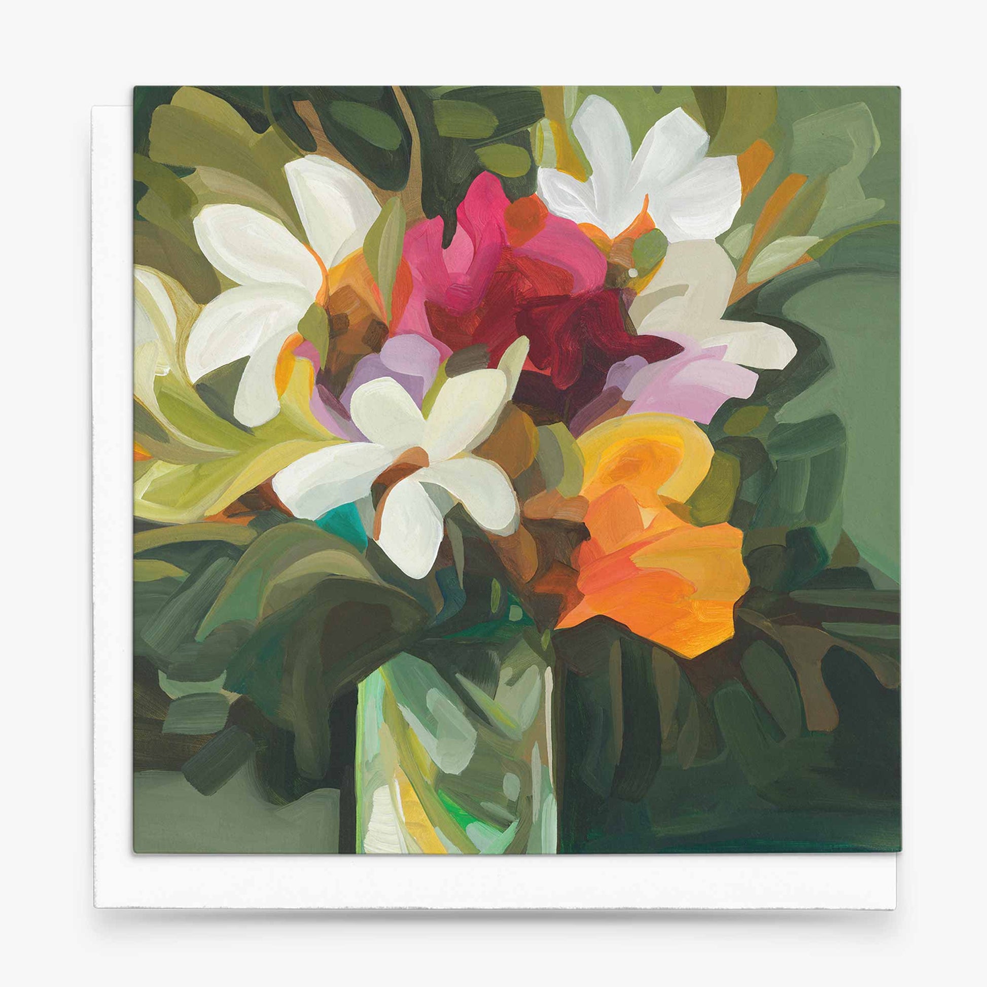 tropical floral art cards uk