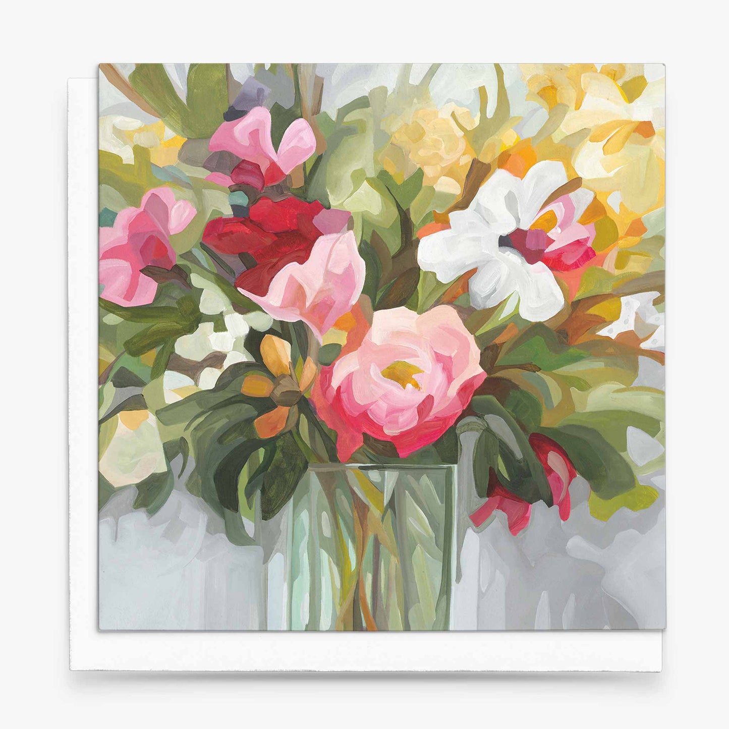 floral bouquet art card uk