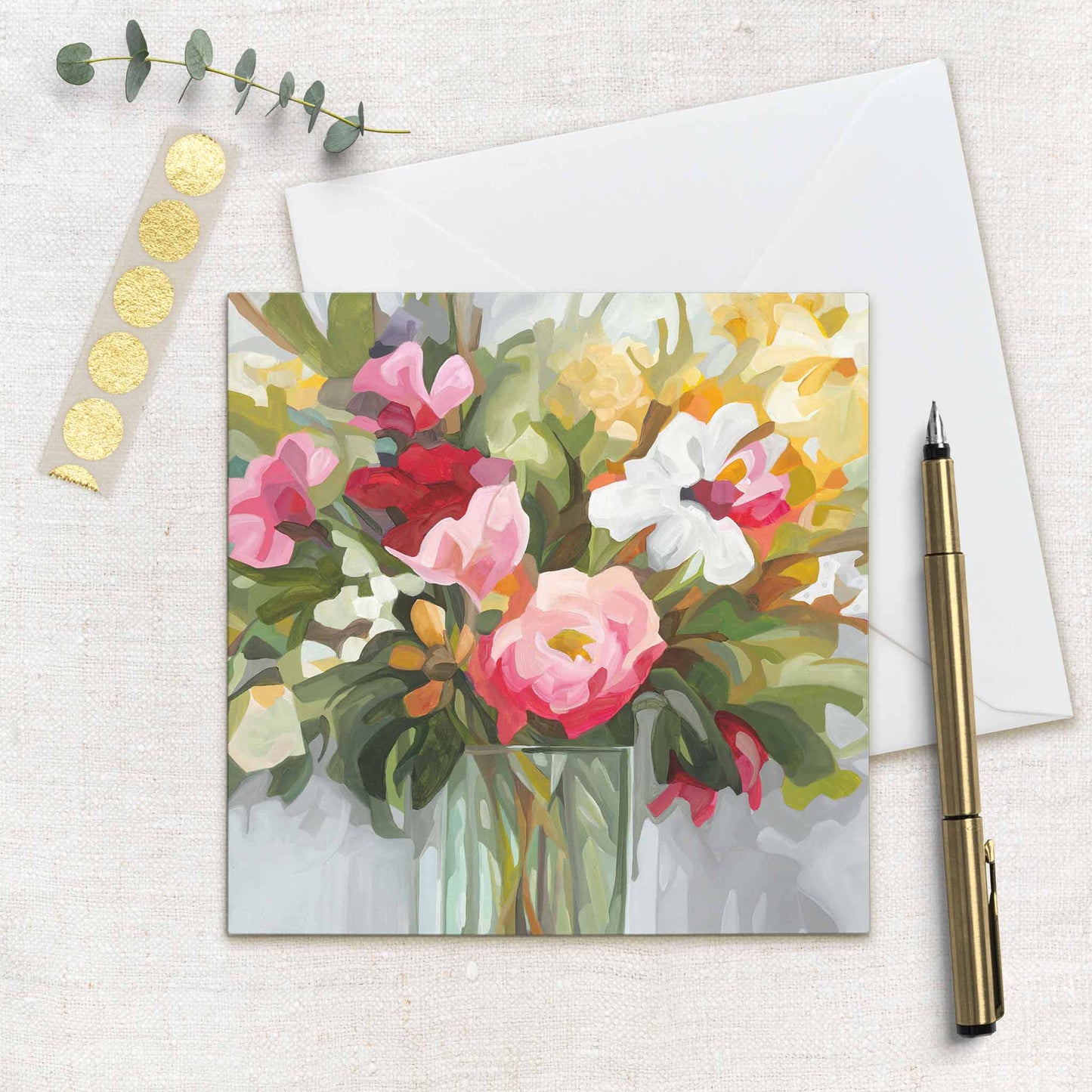 blank floral art card uk gloria