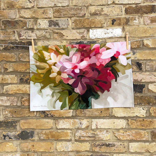 'Aviva' | Floral tea towel