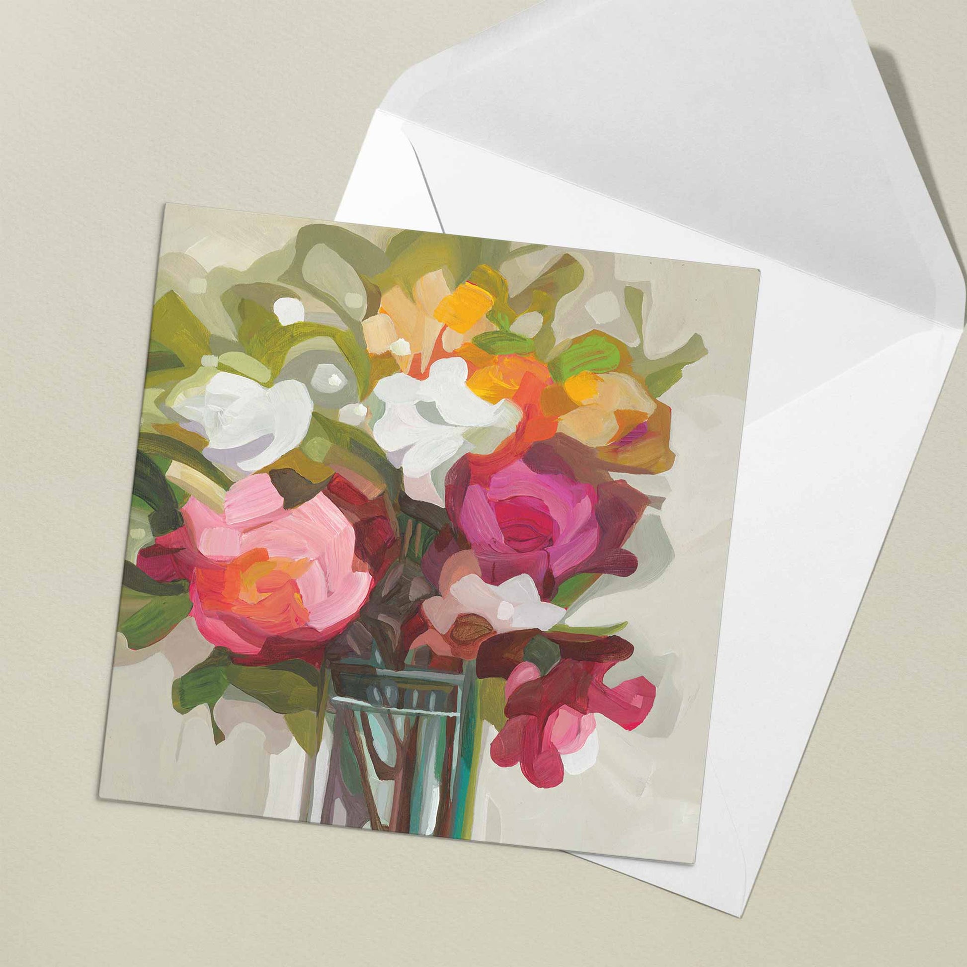 bunch of summer flowers uk art cards
