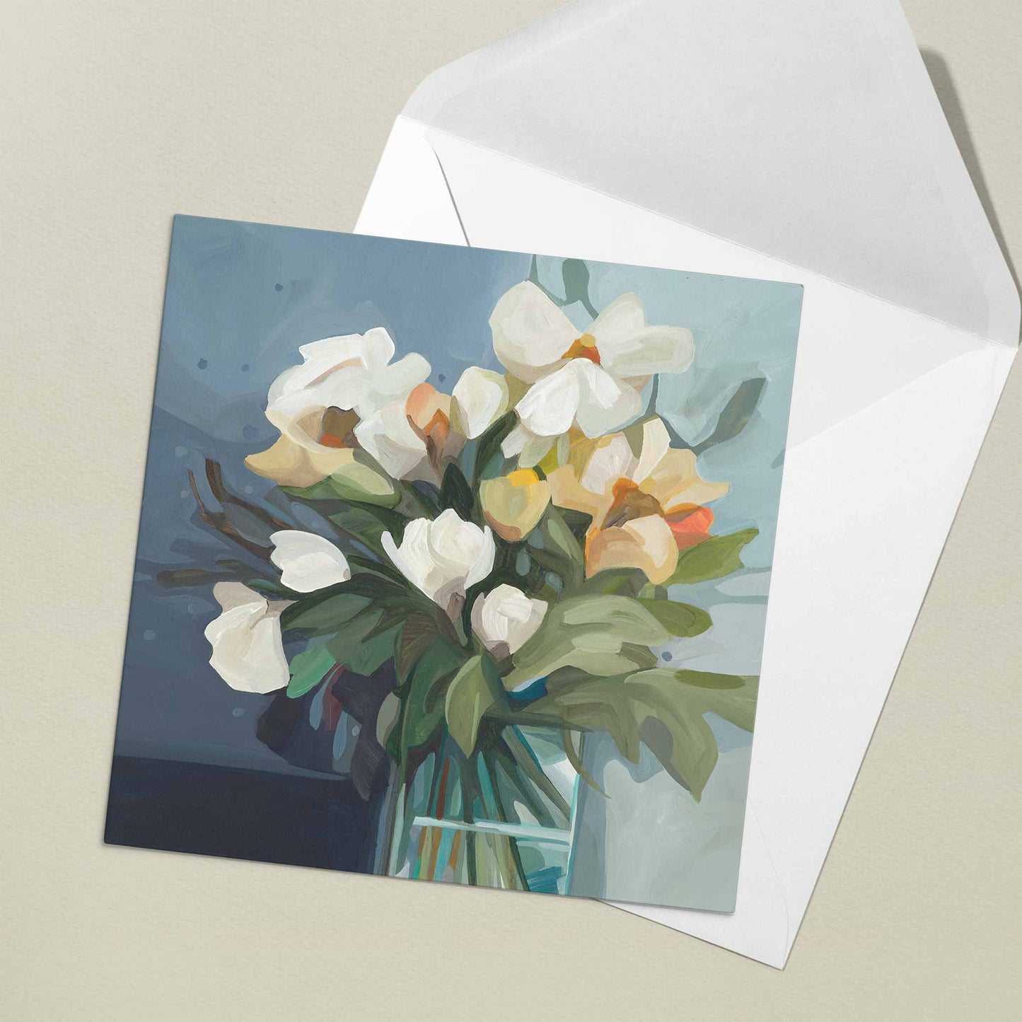 elegant flower art cards uk