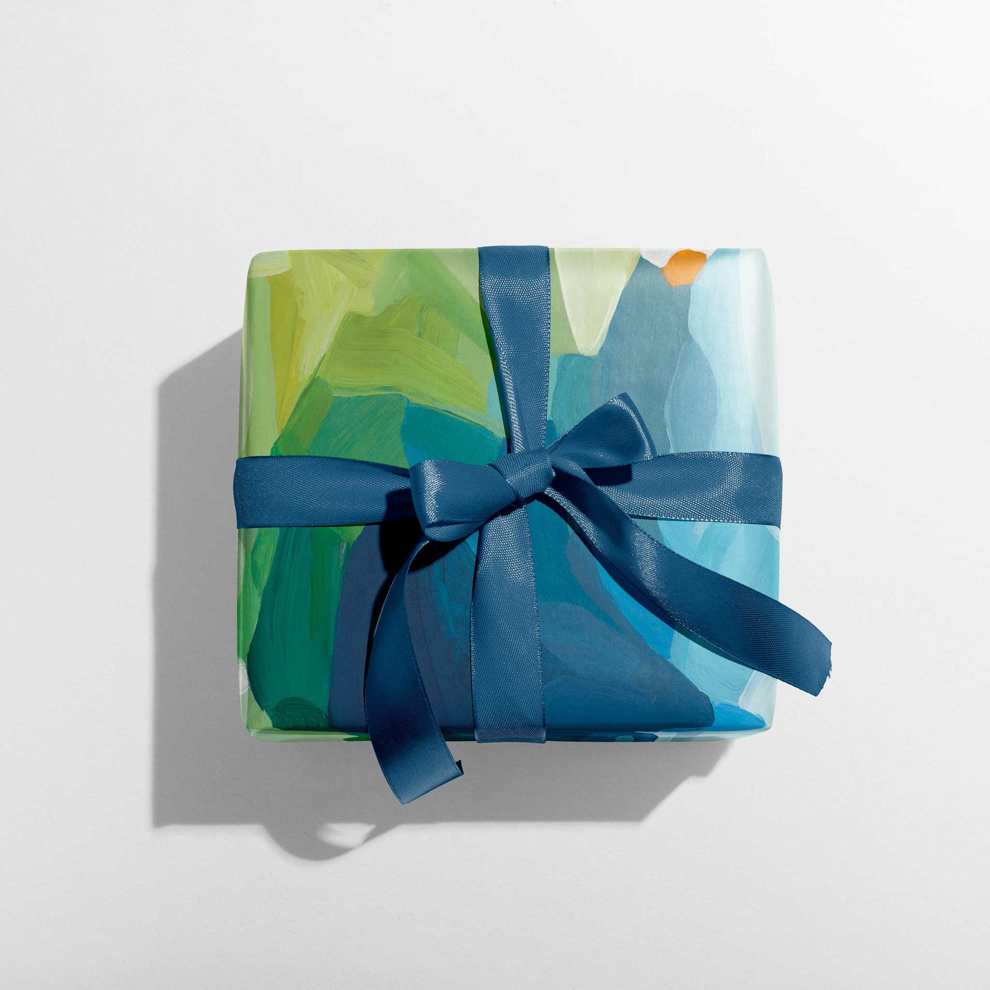 green blue gift wrapping paper uk