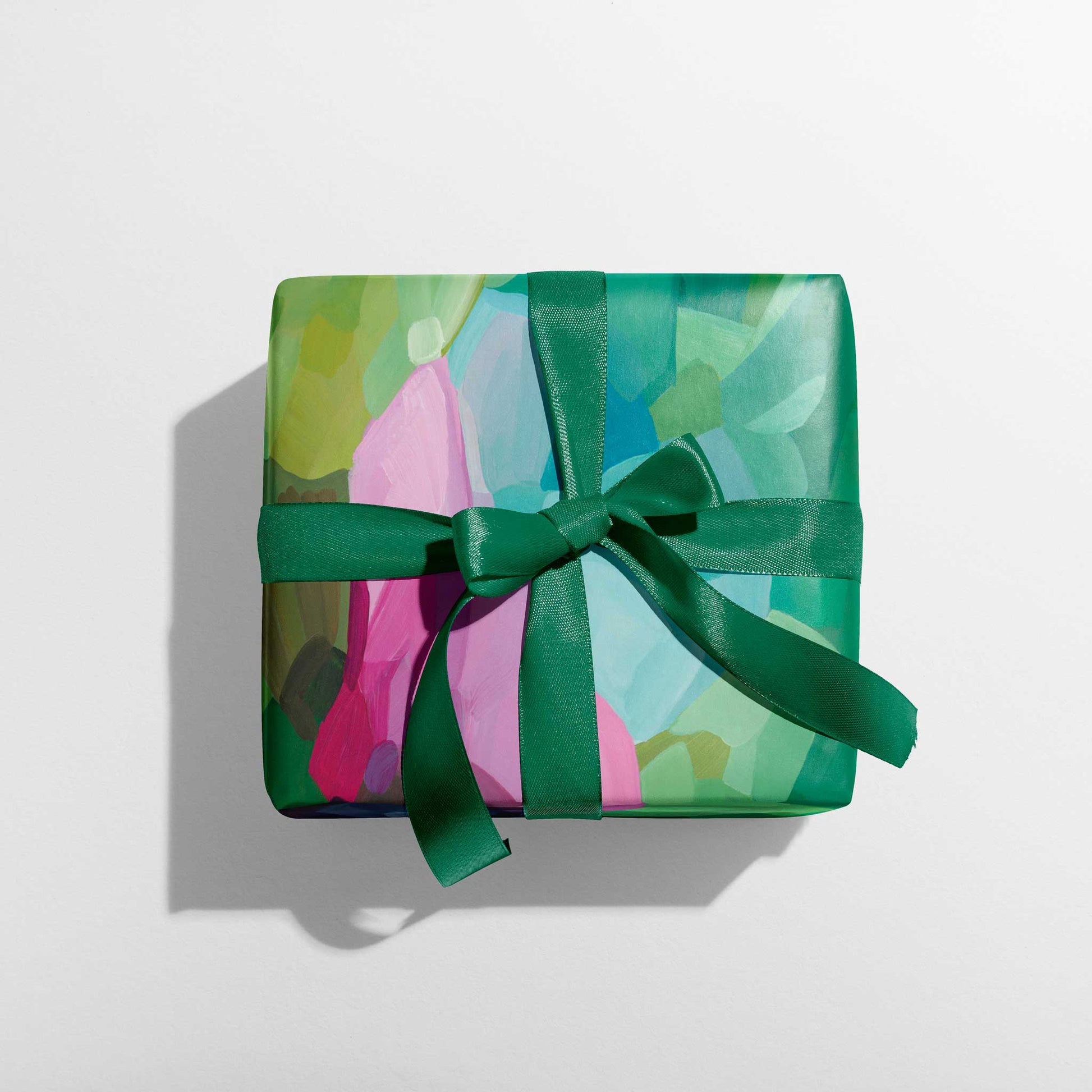 green gift wrapping paper uk
