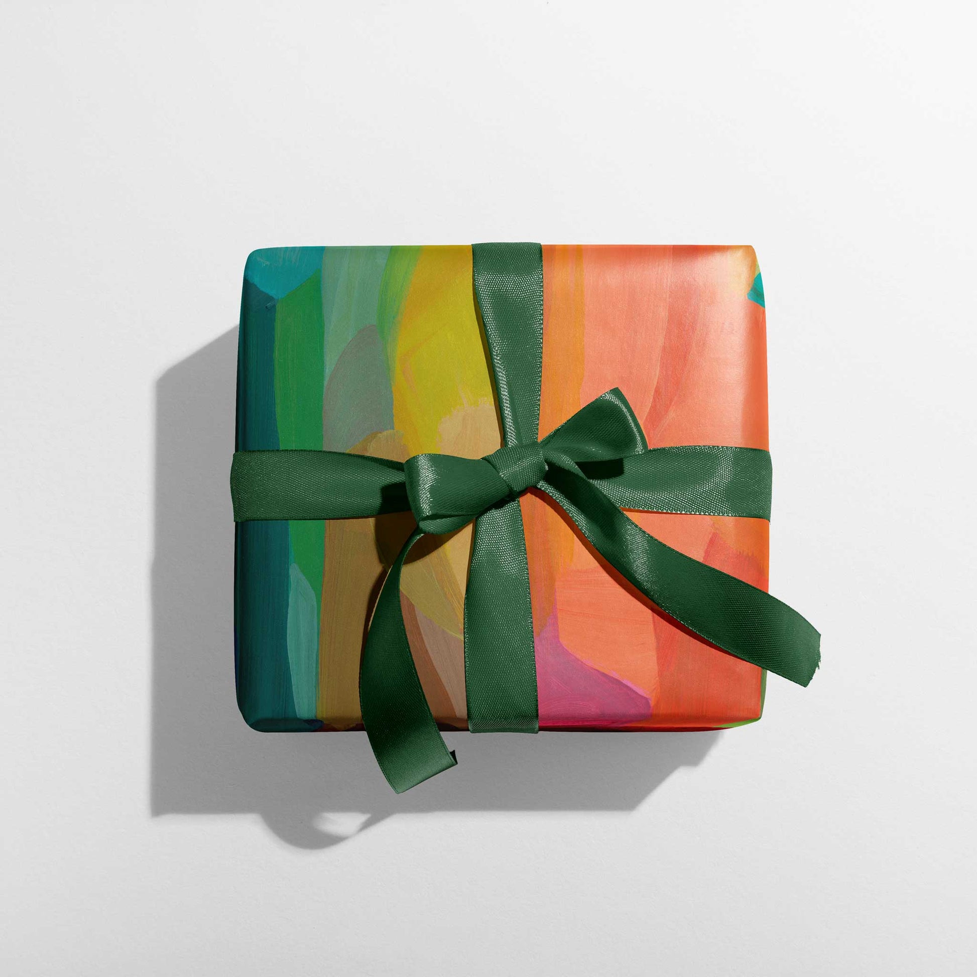 green orange gift wrapping paper uk