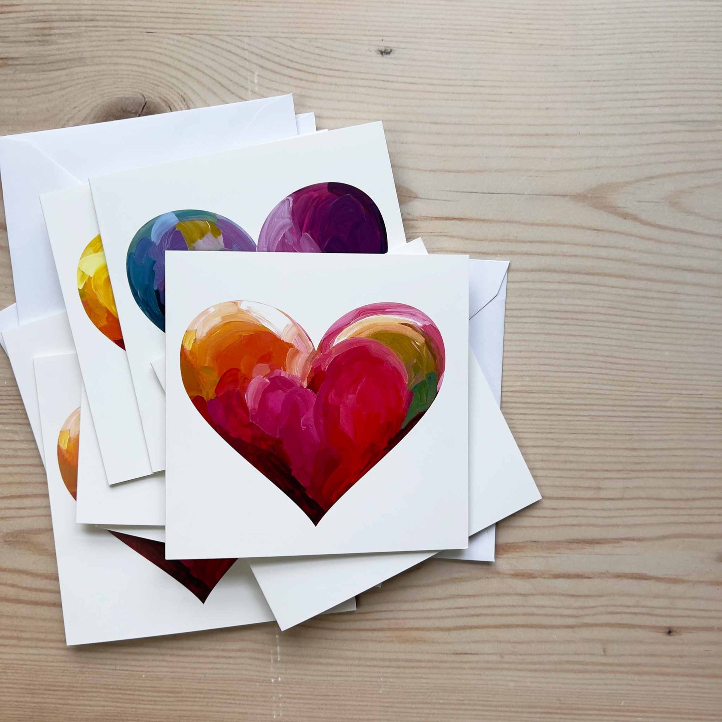 love hearts valentines cards