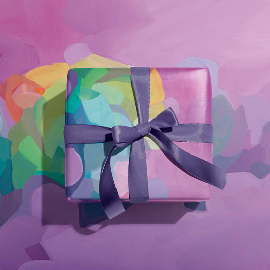 mauve luxury wrapping paper uk