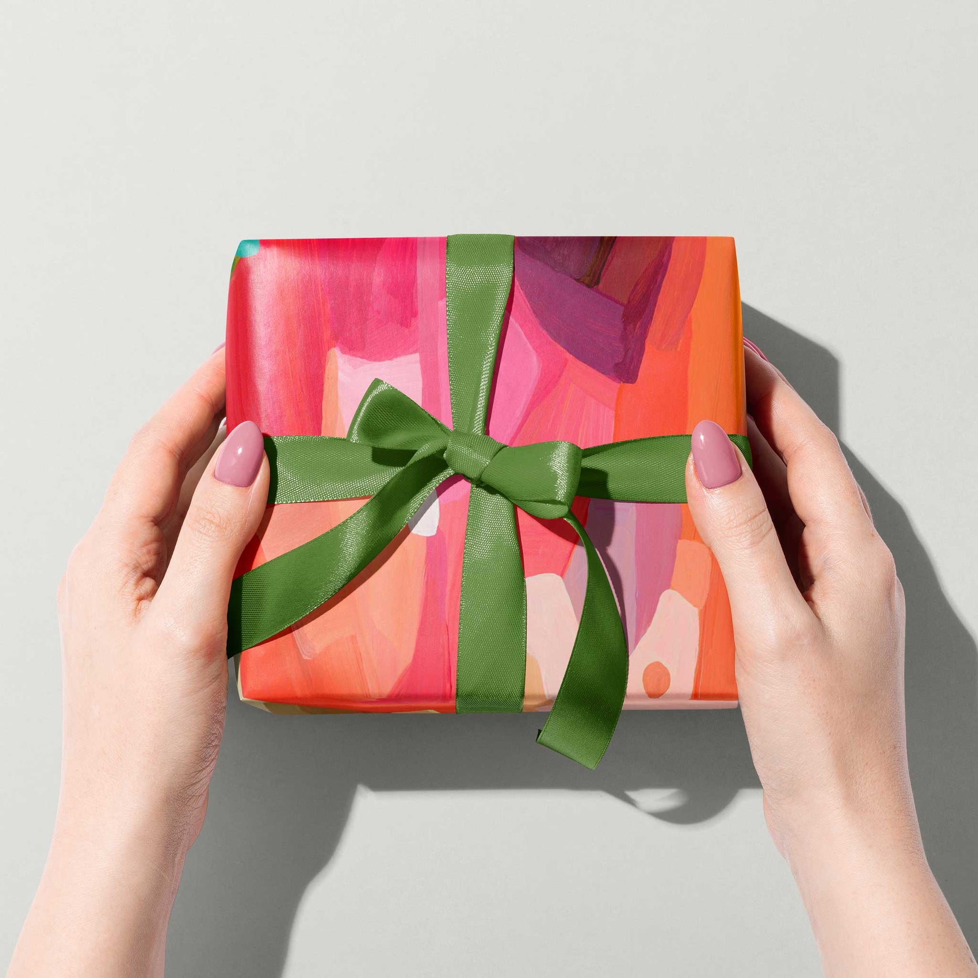 orange pink gift wrapping uk