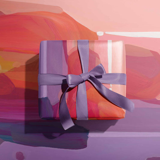 peach purple luxury gift wrap uk