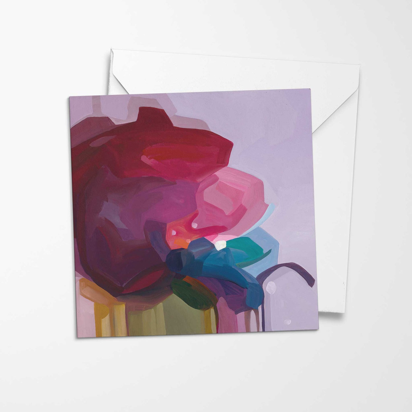 Pause Purple | Floral Art Card