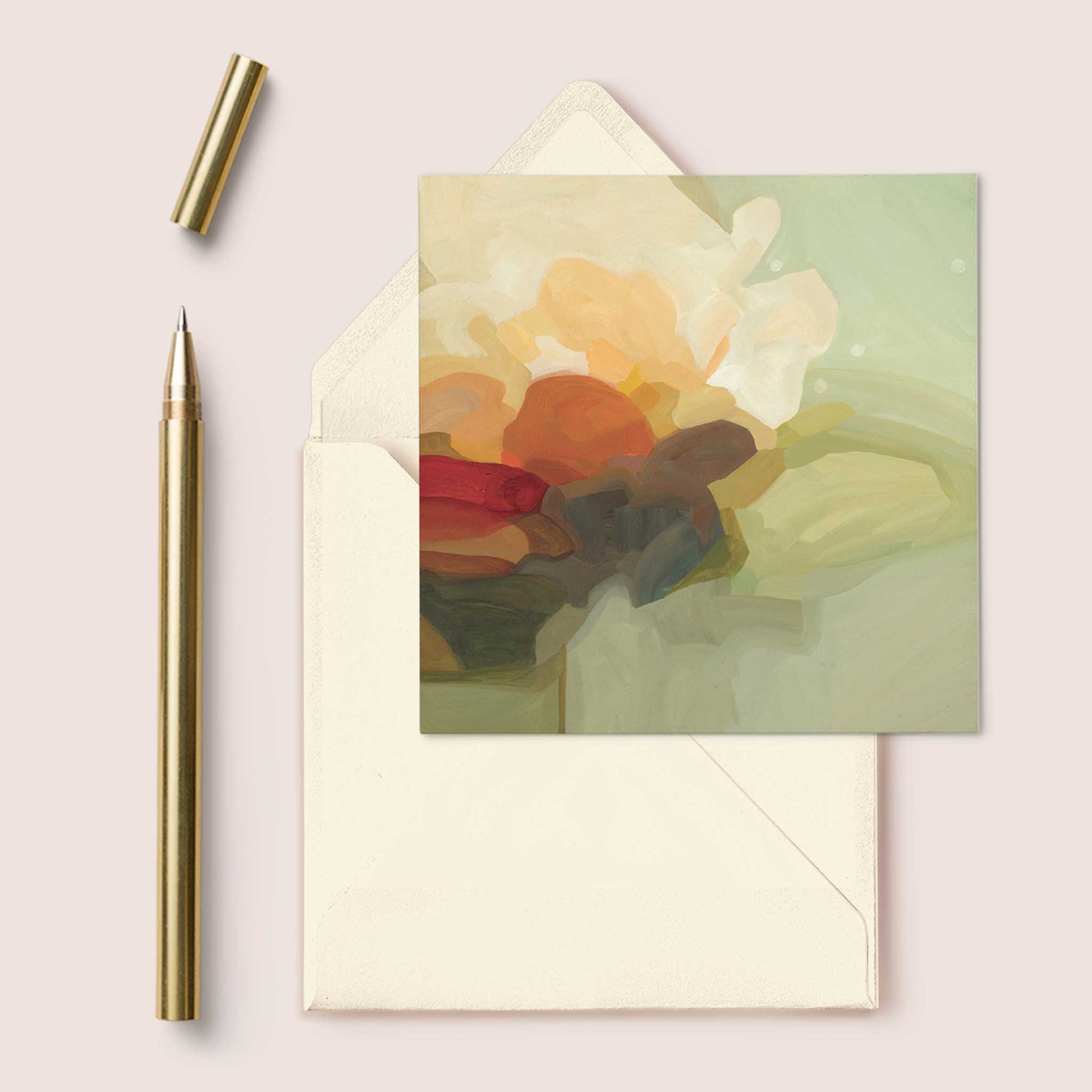 sage green art greeting cards uk