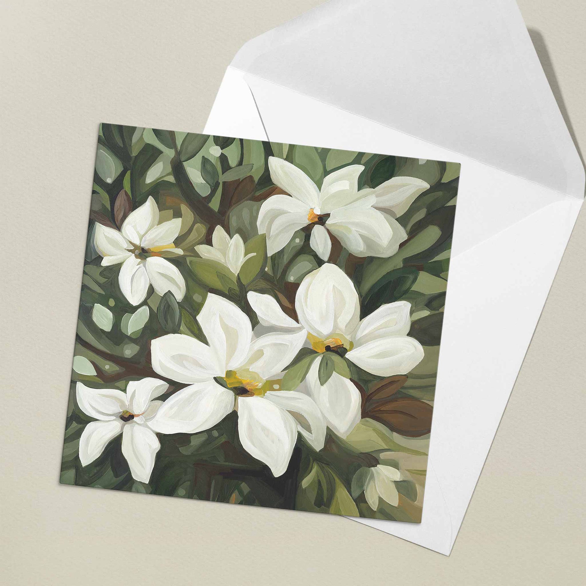 white floral uk art cards stella