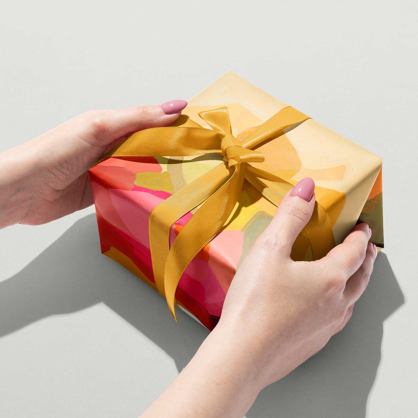 Yellow gift wrap