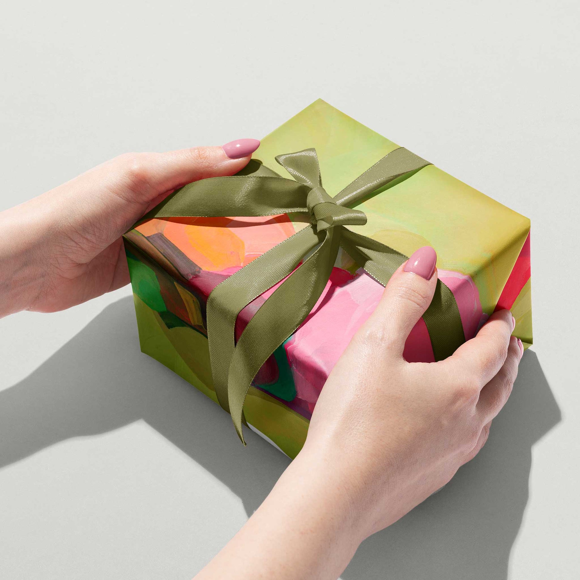 yellow green gift wrapping uk