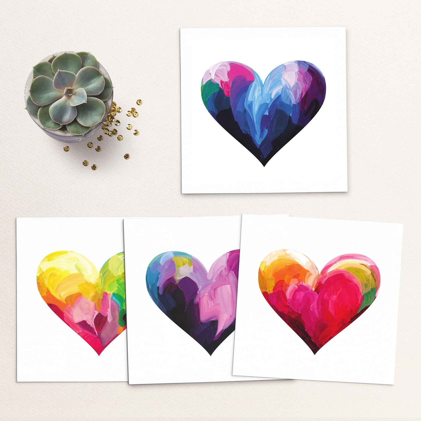 soulmate galentiens heart card collection