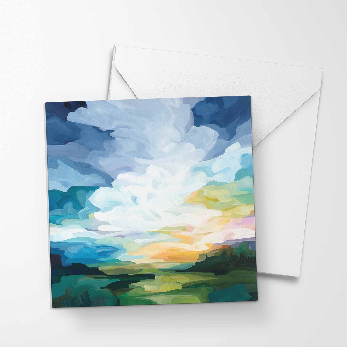 summer day blank greeting card