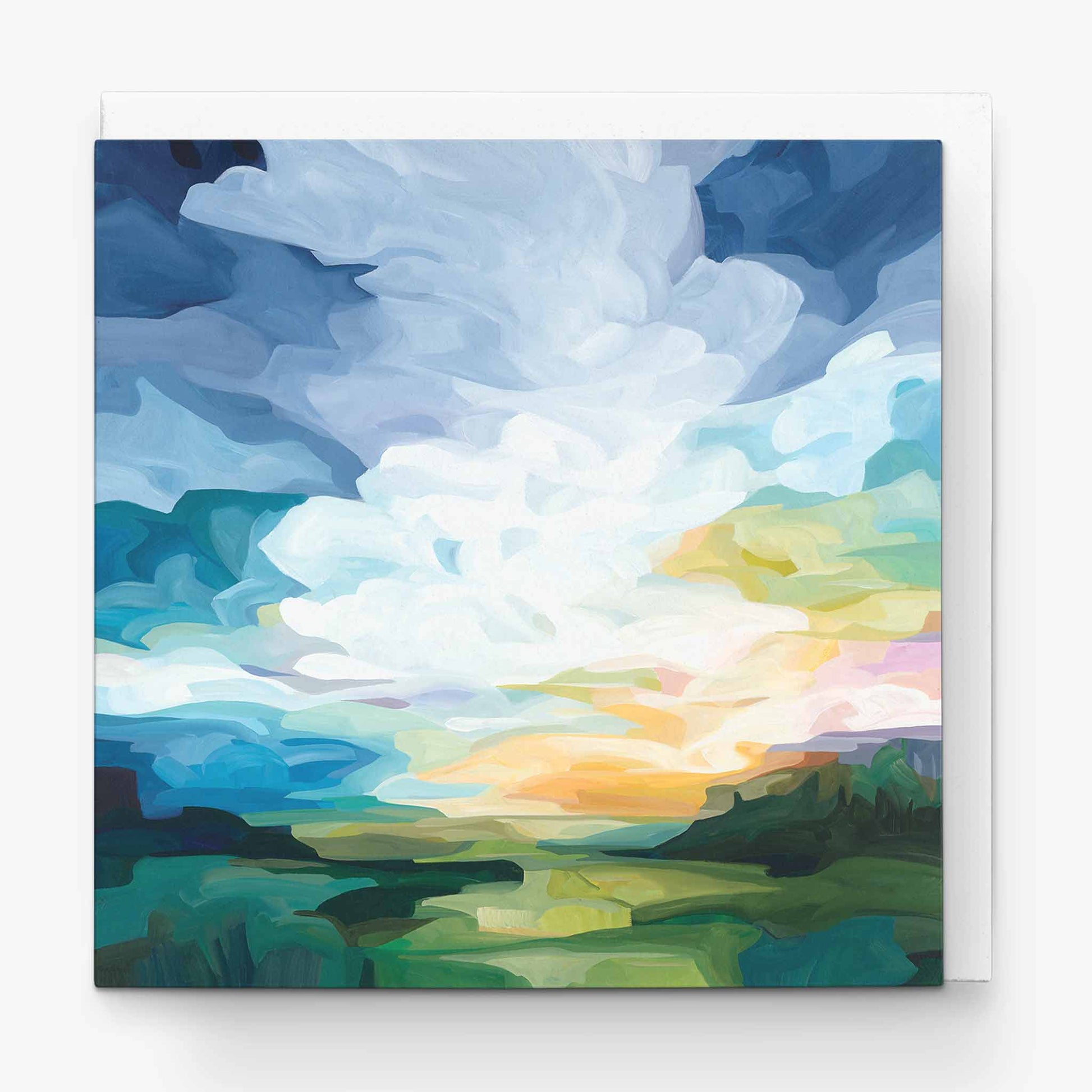 summer landscape artist greeting card