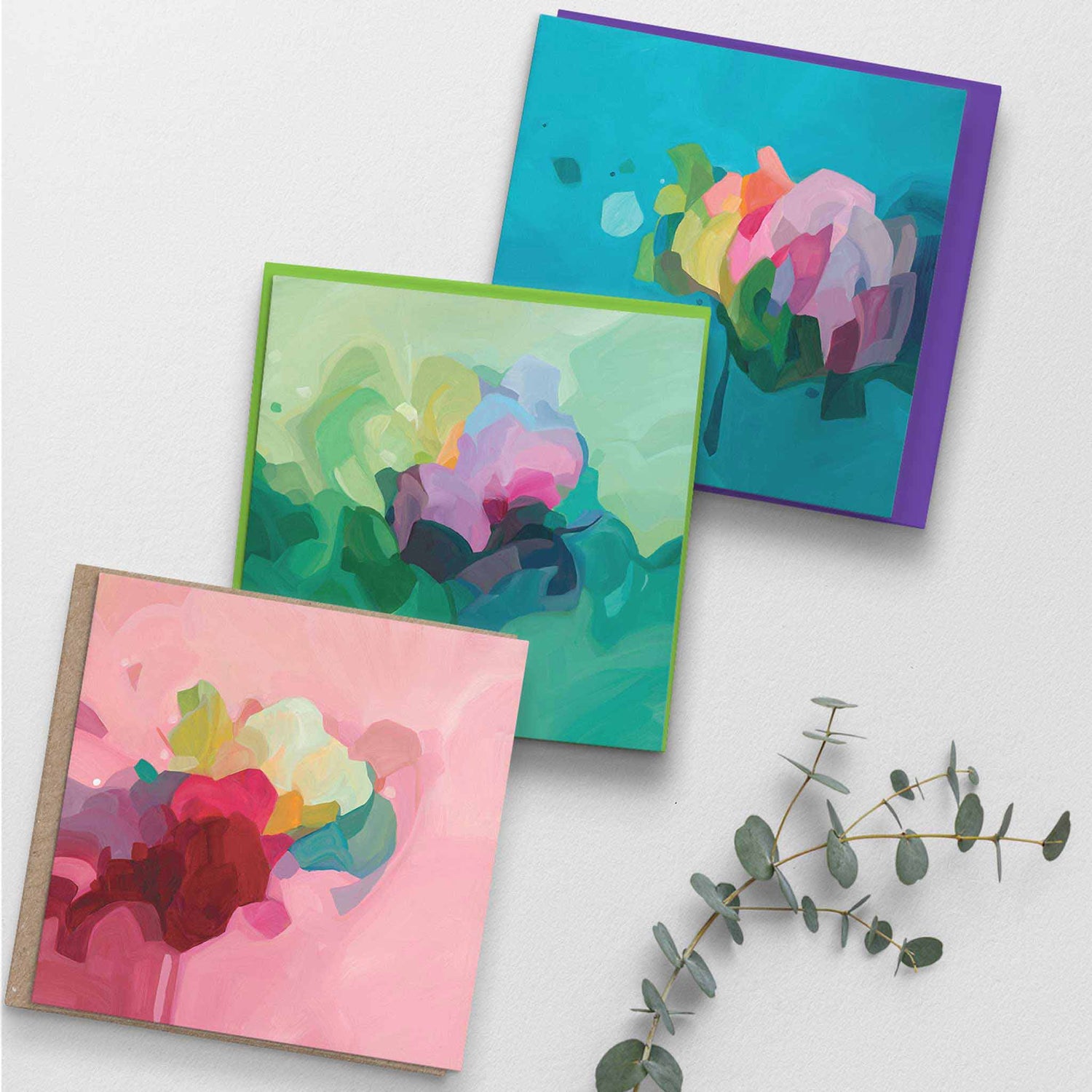 abstract art greeting cards