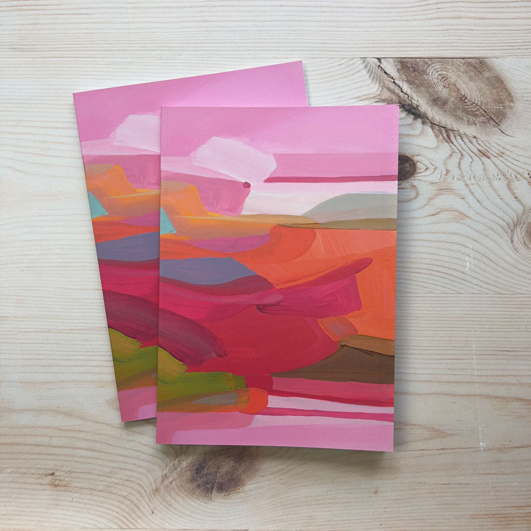 A5 notebooks UK peppermint pink softcover notebooks