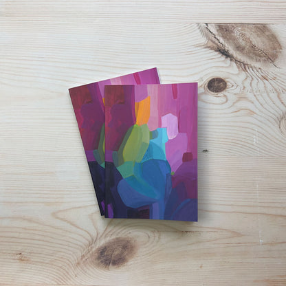 A6 notebooks magenta abstract art notebooks