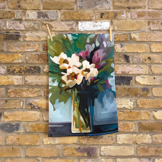 'Victoria' | Floral tea towel