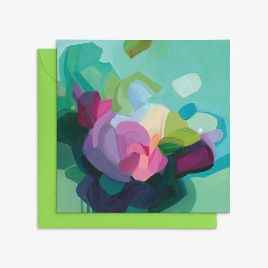 green floral art cards uk