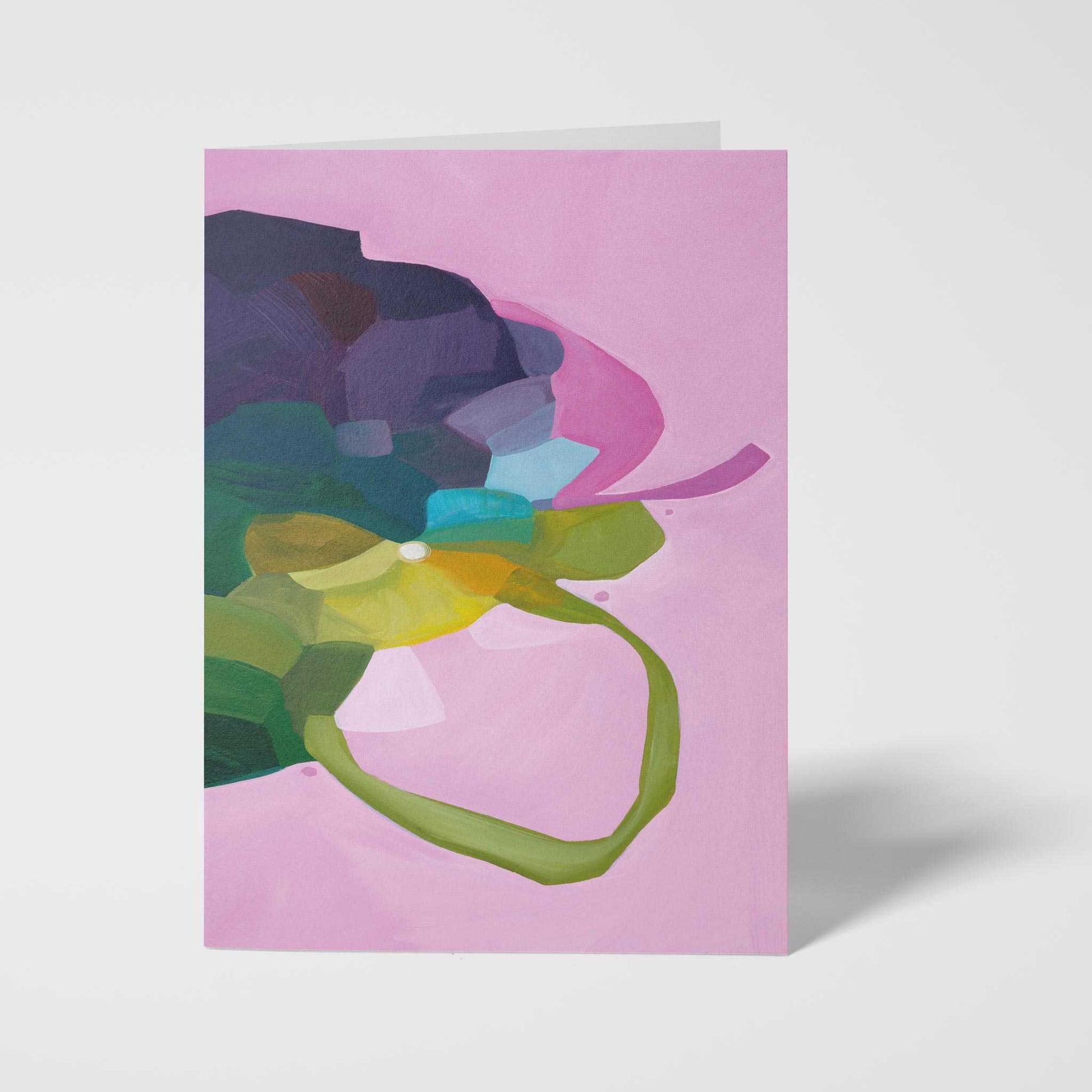 mauve fine art card abstract art