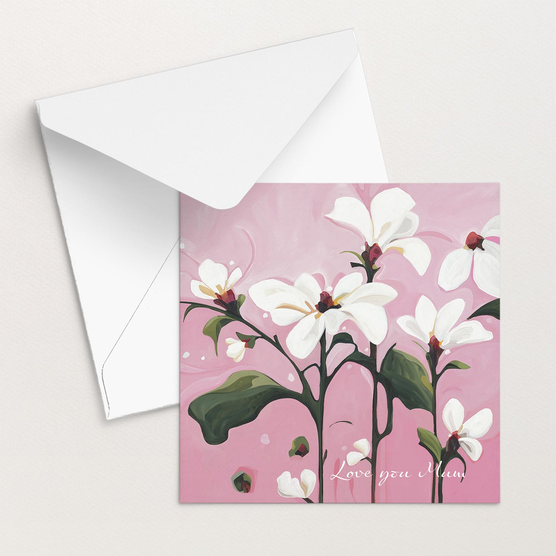 mothers day cards uk pink art card