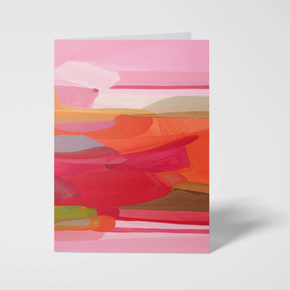 pink stripes fine art card