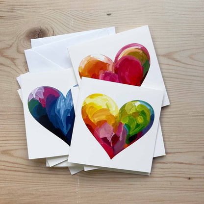 pride valentines cards rainbow heart