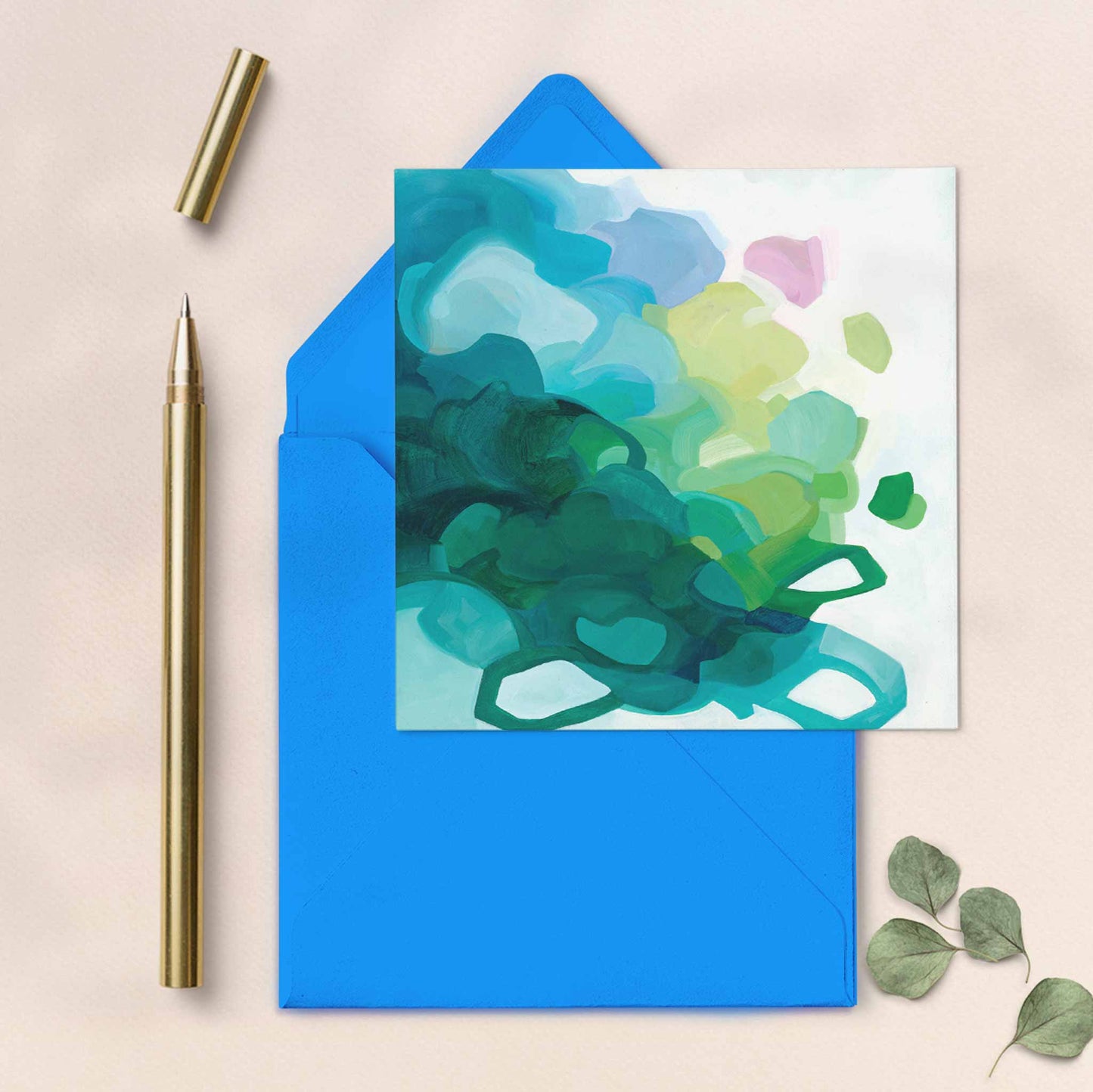 turquoise art greeting cards uk