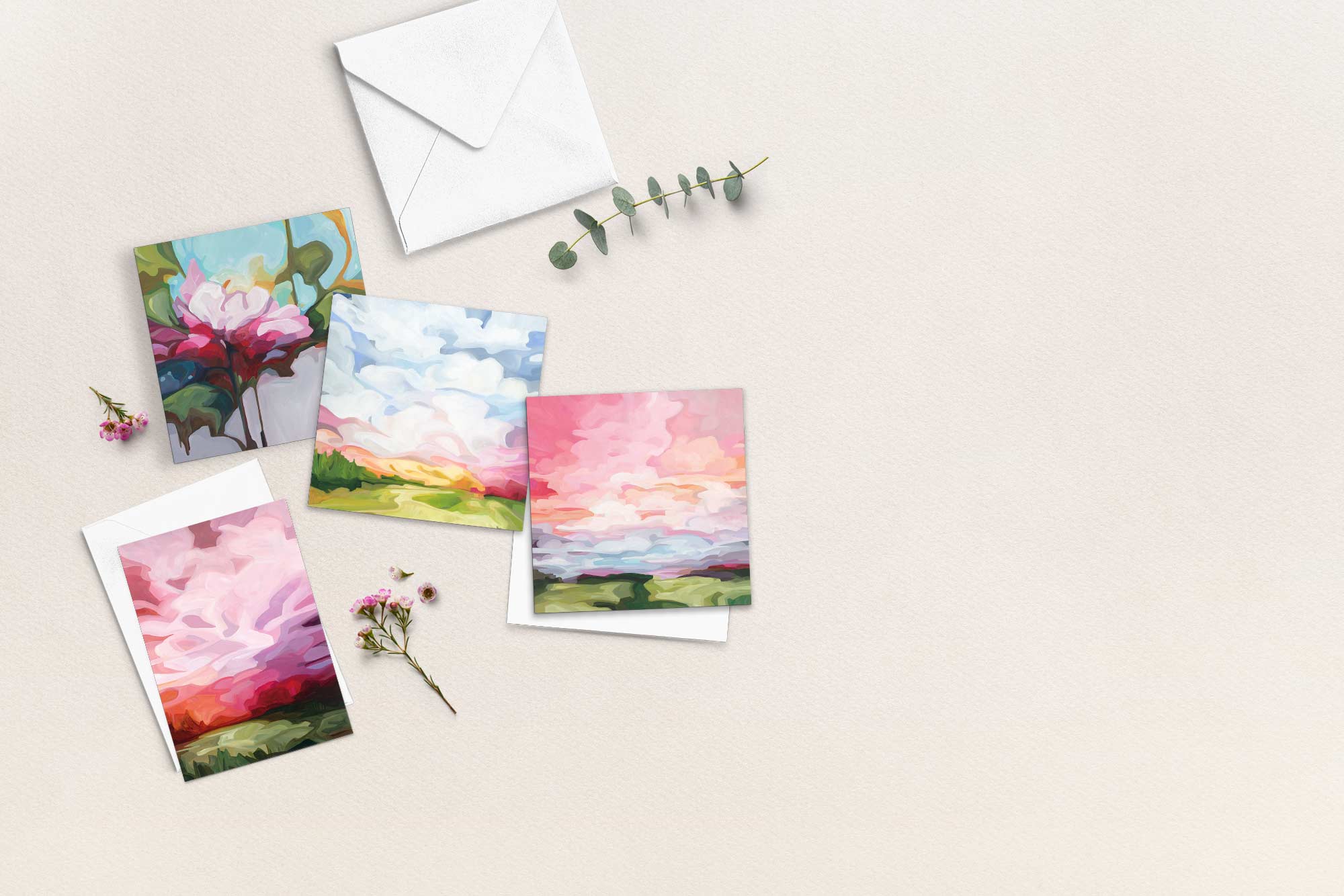 uk wholesale art cards blush and bloom
