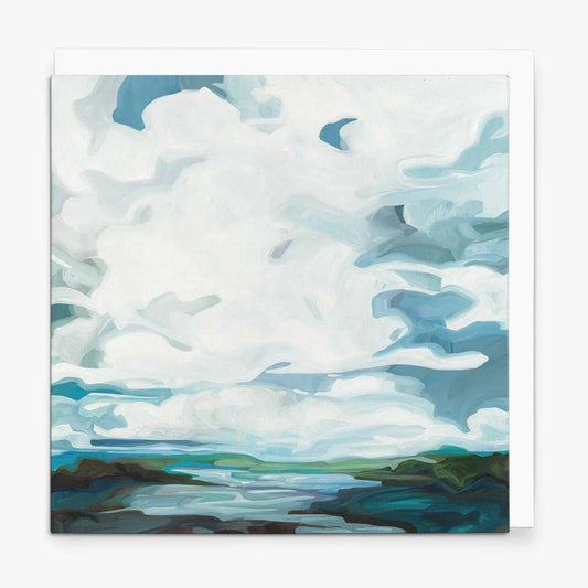 coastal landscape painting art card