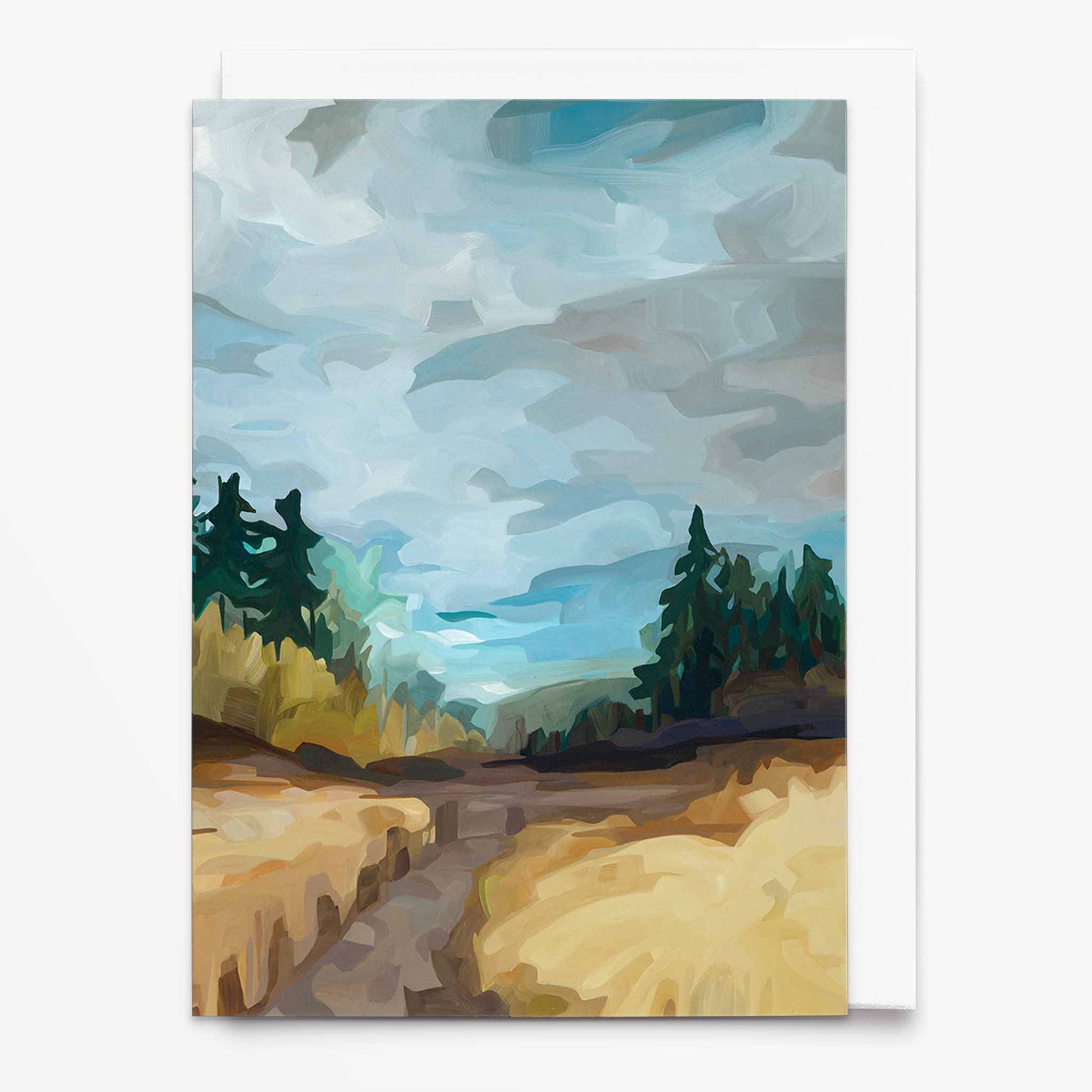 summer landscape art card